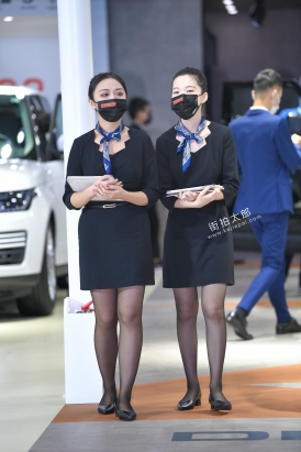 黑裙黑丝车展销售图片+视频 21-07-20-80P