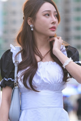 232515-10=134√黑丝高跟女仆装